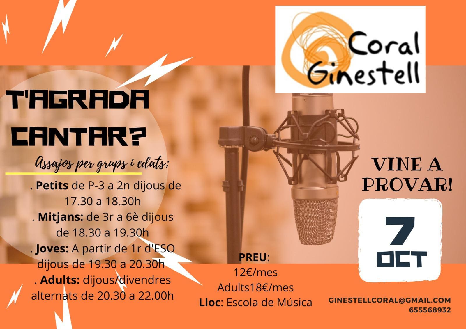 Cartell anunciant inici classes curs 21/22