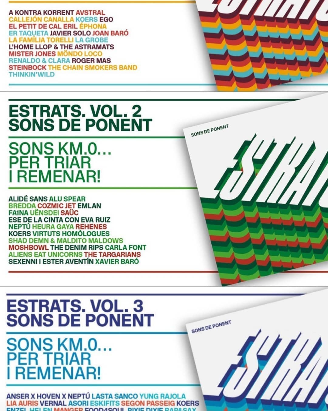 Catàtules CDs Estrats i artistes