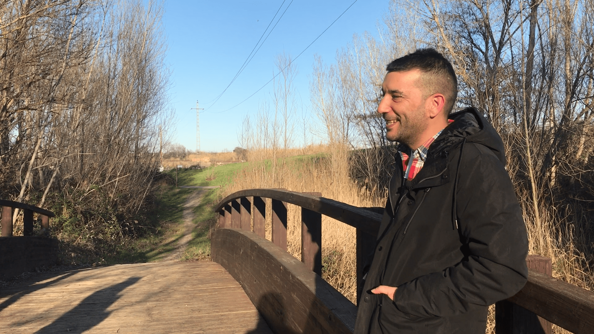 Imatge del pont del Parc del riu de Corbins